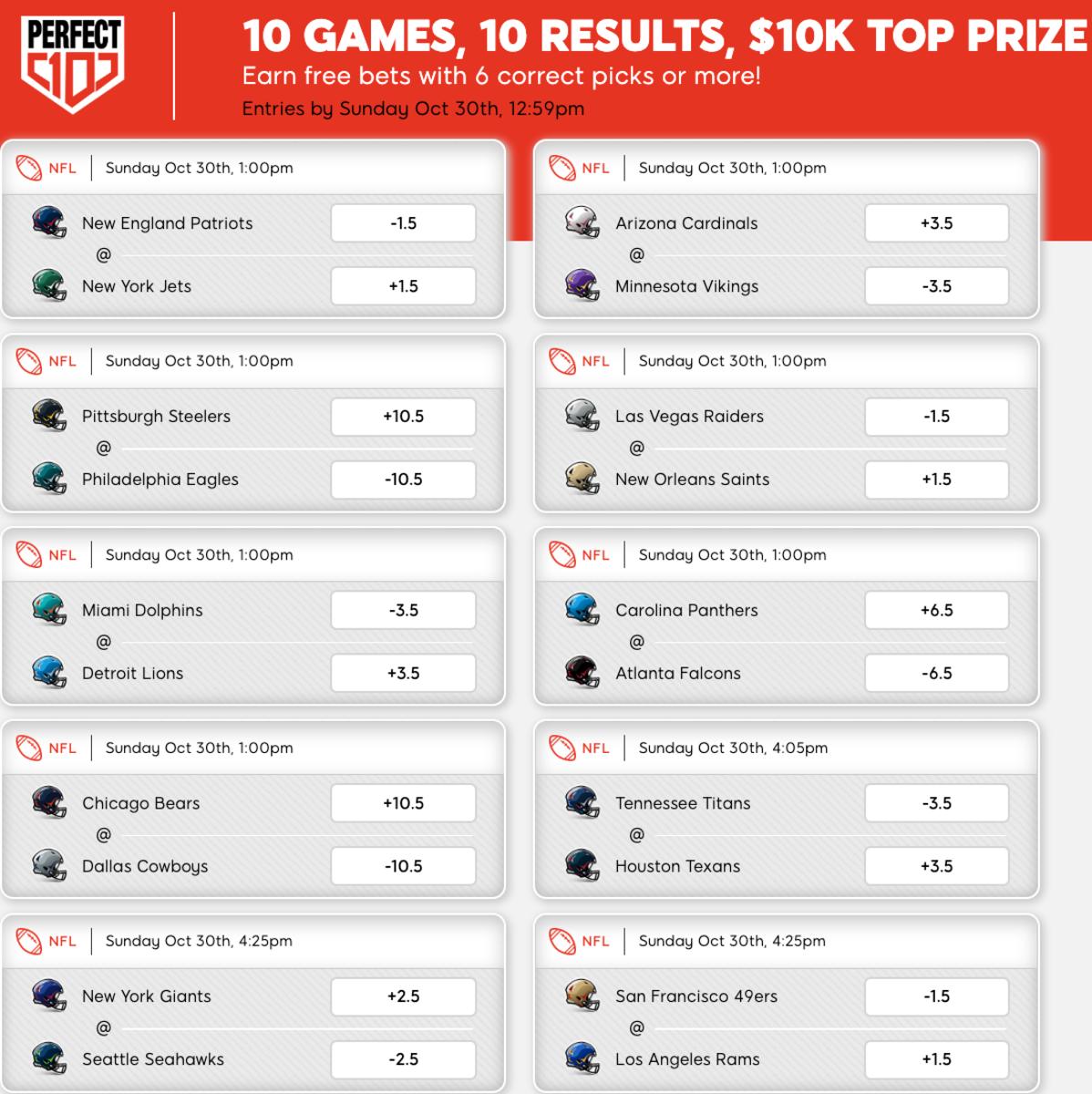 Enter SI Sportsbook’s Free Perfect 10 Contest at SI Sportsbook for a Shot at $10,000!